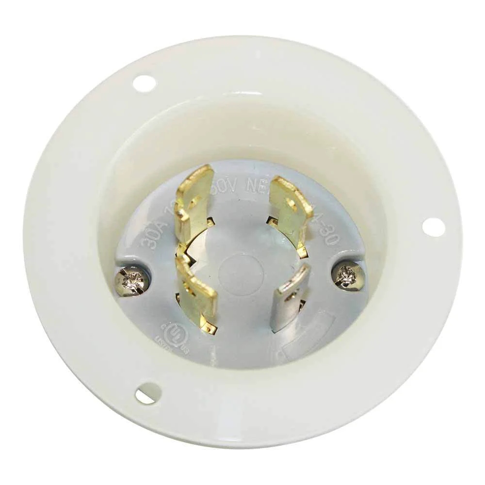 Healthy NEMA L14-30P 3 Pole 4W 30A 125 250V Flush Mount Twist Lock Flange Plug Easy-to-Use