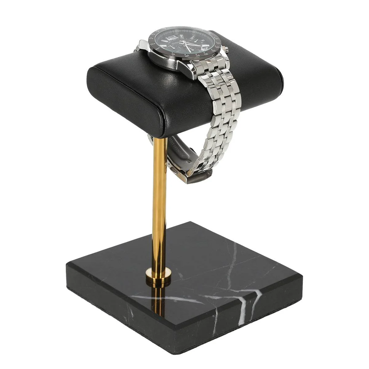Soft Deluxe Leather Padded Watch Display Stand Powerful