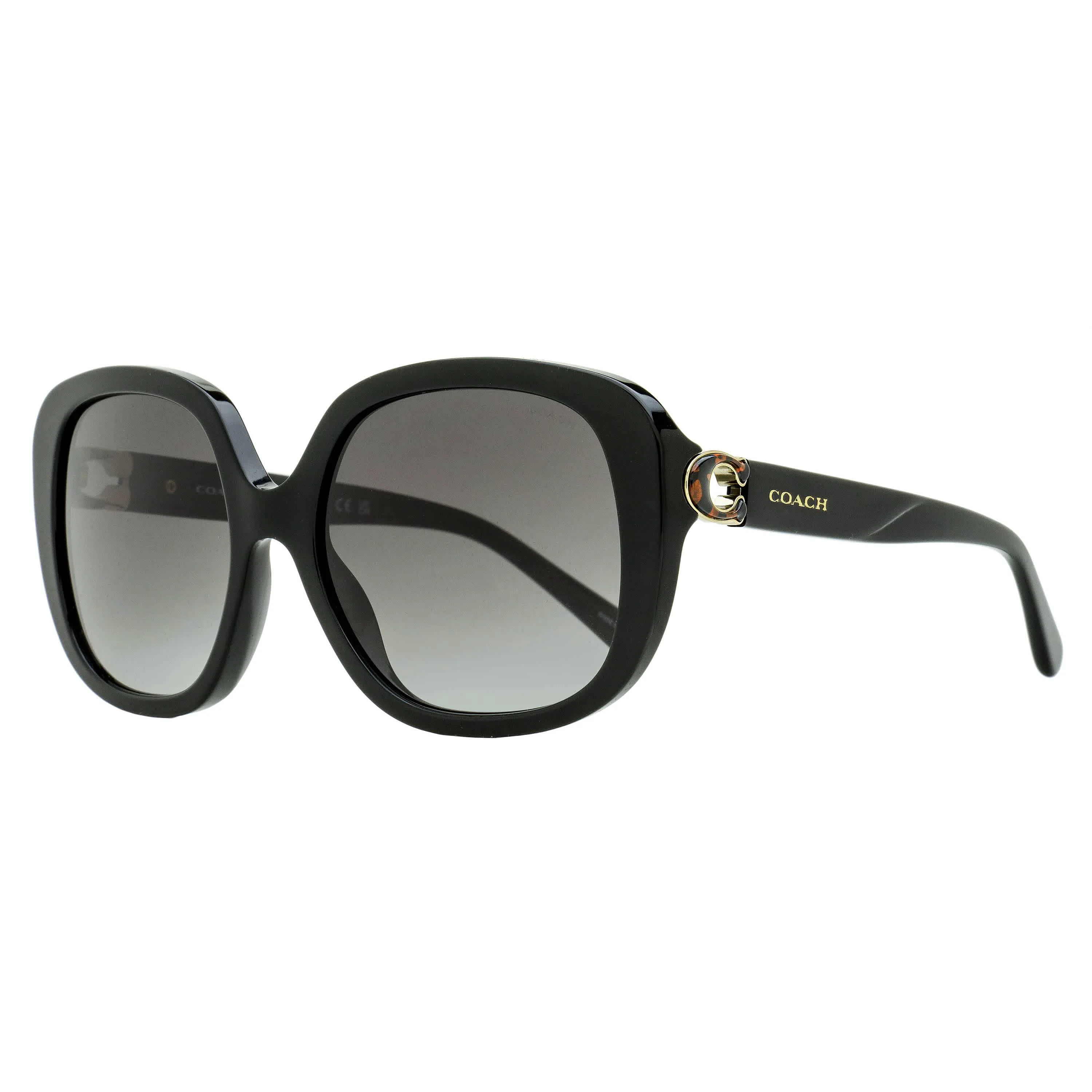 Specialty Coach C-Hinge Butterfly Sunglasses HC8292 50028G Black 56mm Sophisticated