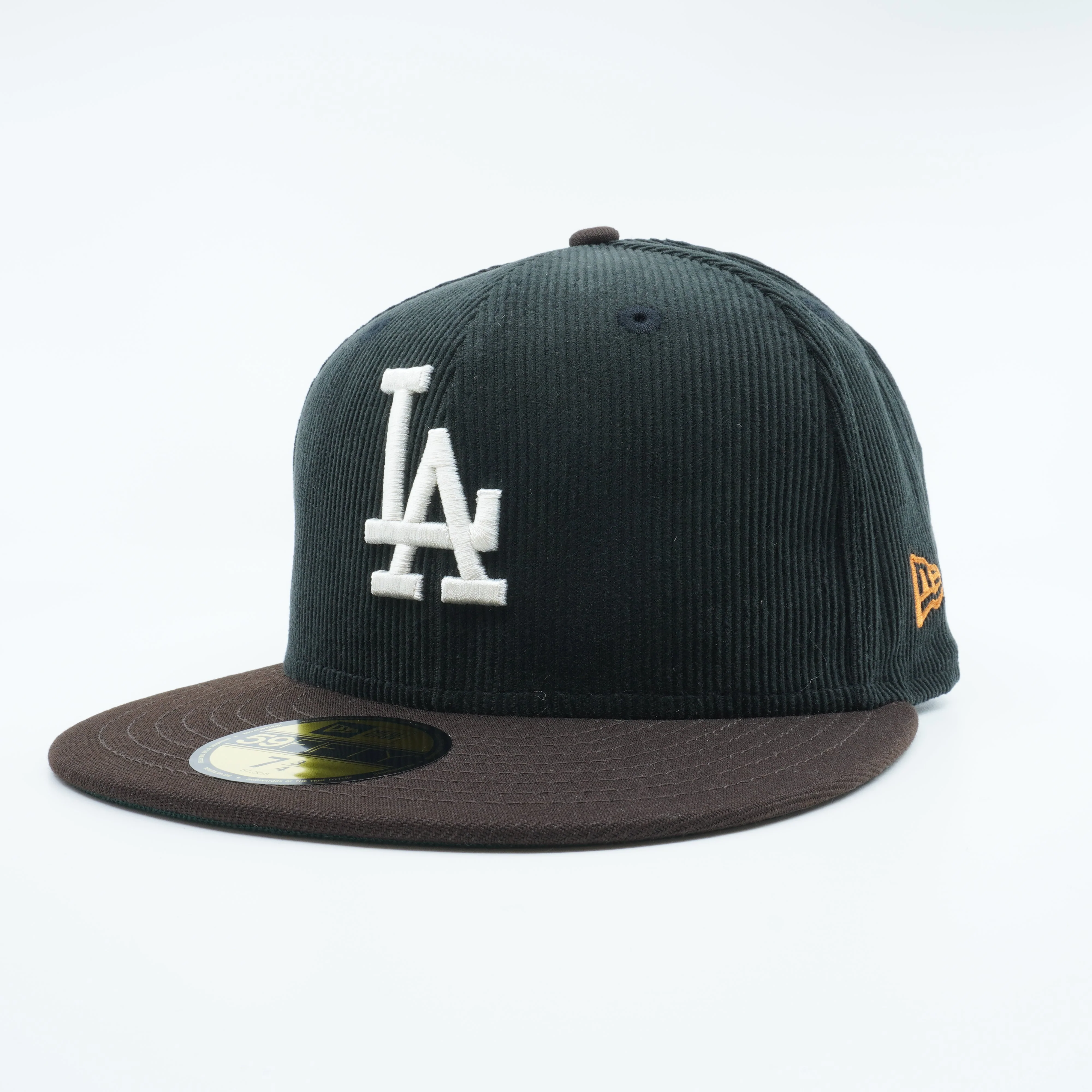 Dependable New Era Men's MLB La Dodgers 5950 Cord Burnt Wood Fitted Hats Reliable