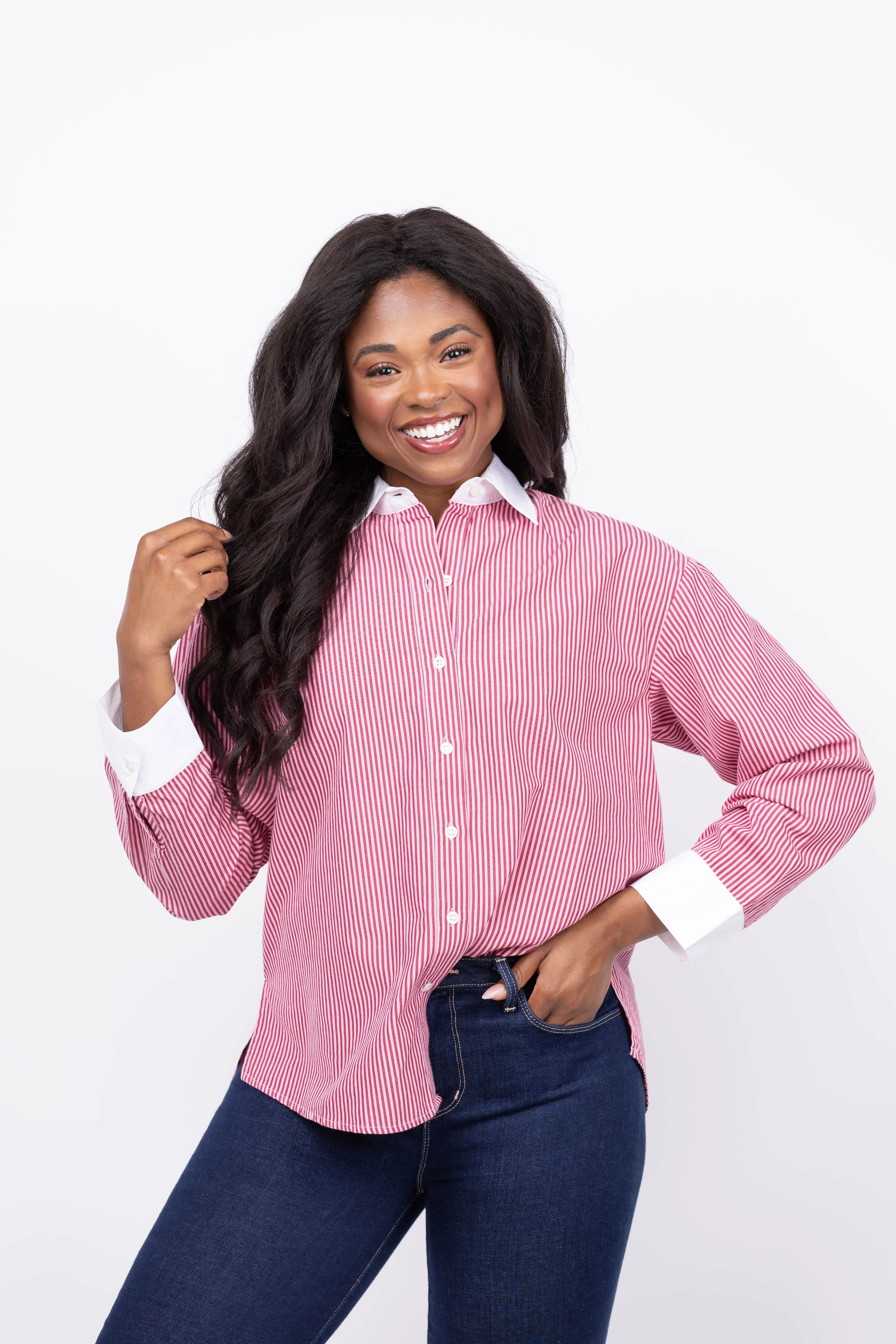 Unique XiRENA James Shirt in Ruby Red First-Class
