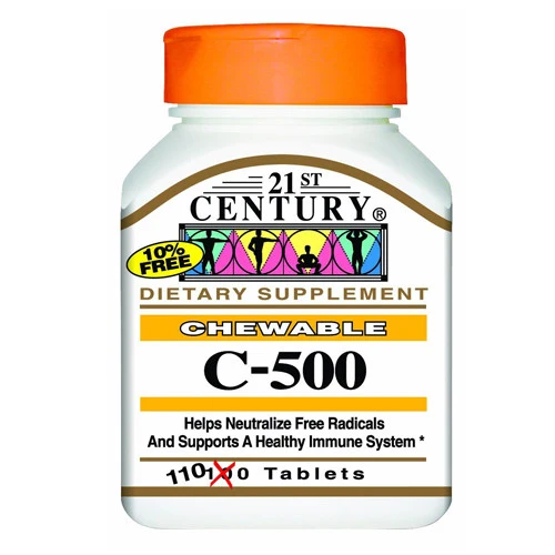 Relaxed 21St Century Chewable Vitamin C-500 Tablets - 110 Ea Professional
