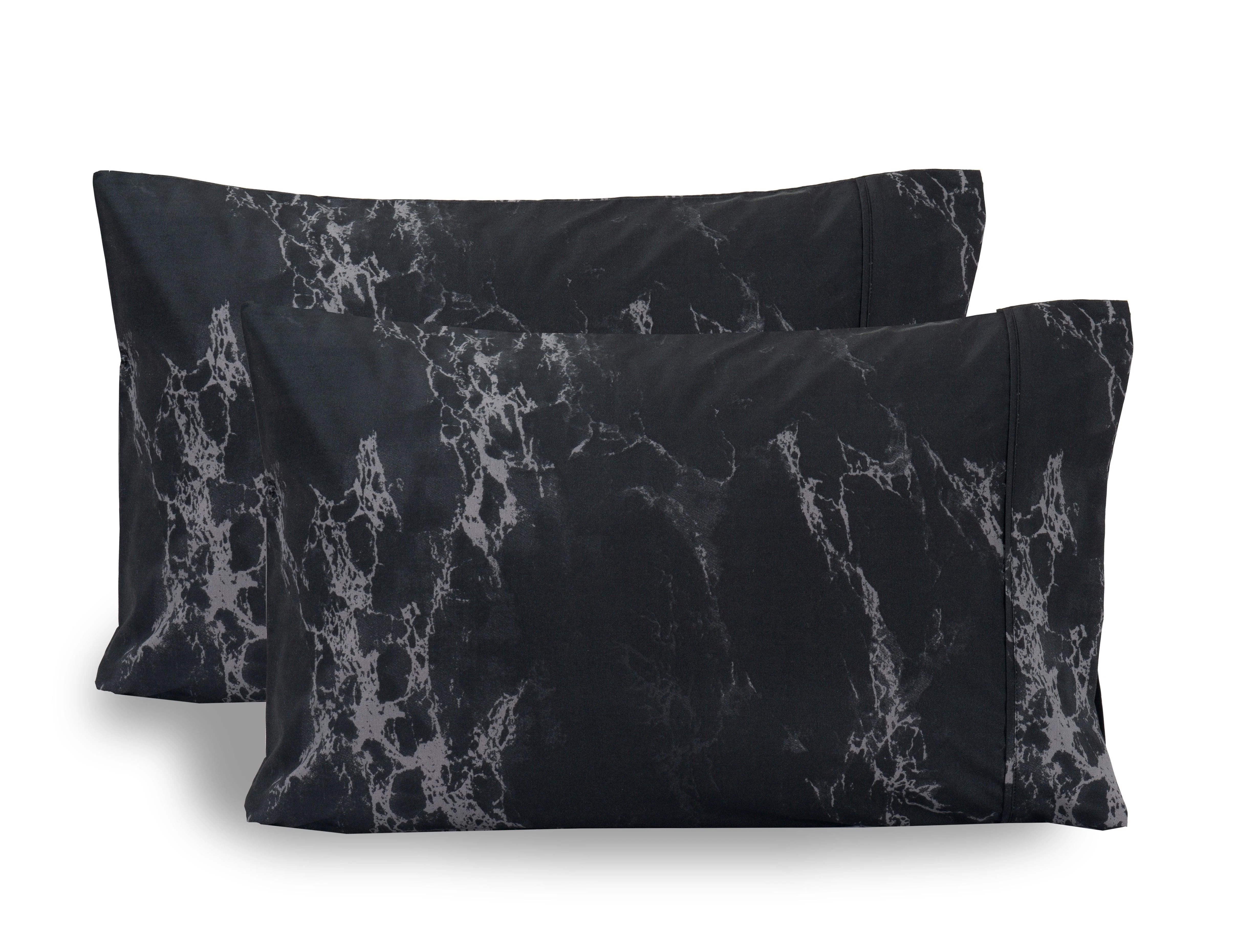 Long-Lasting Elegant Comfort Marble Printed Pattern - Set of 2 Pillowcases Sustainable