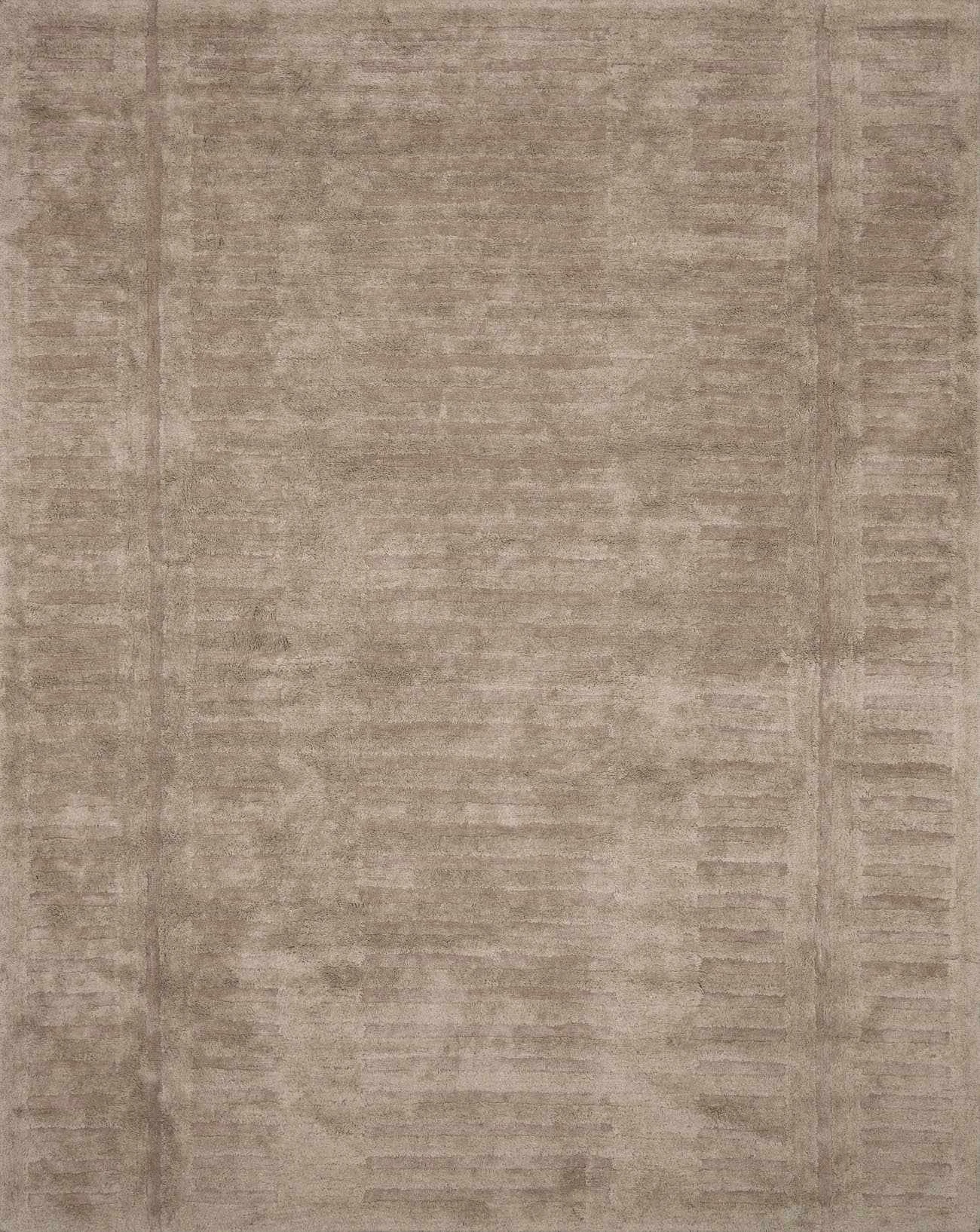 Environmentally Friendly Washable Handmade Wool Rug - Brown - Long-Lasting