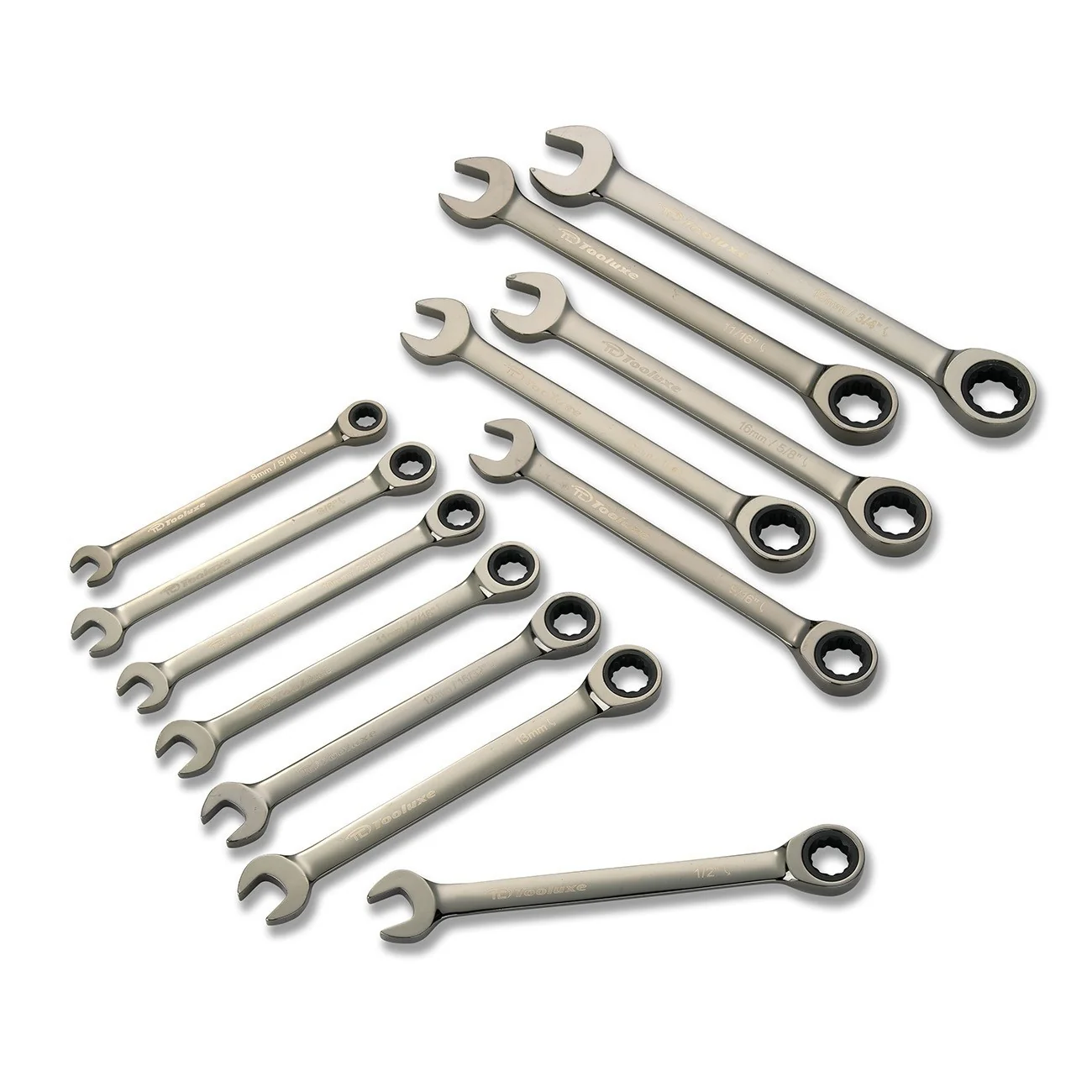 Original SAE Size Gear Head Combination Ratchet Box End Wrench Ratcheting End Tool Set Responsible