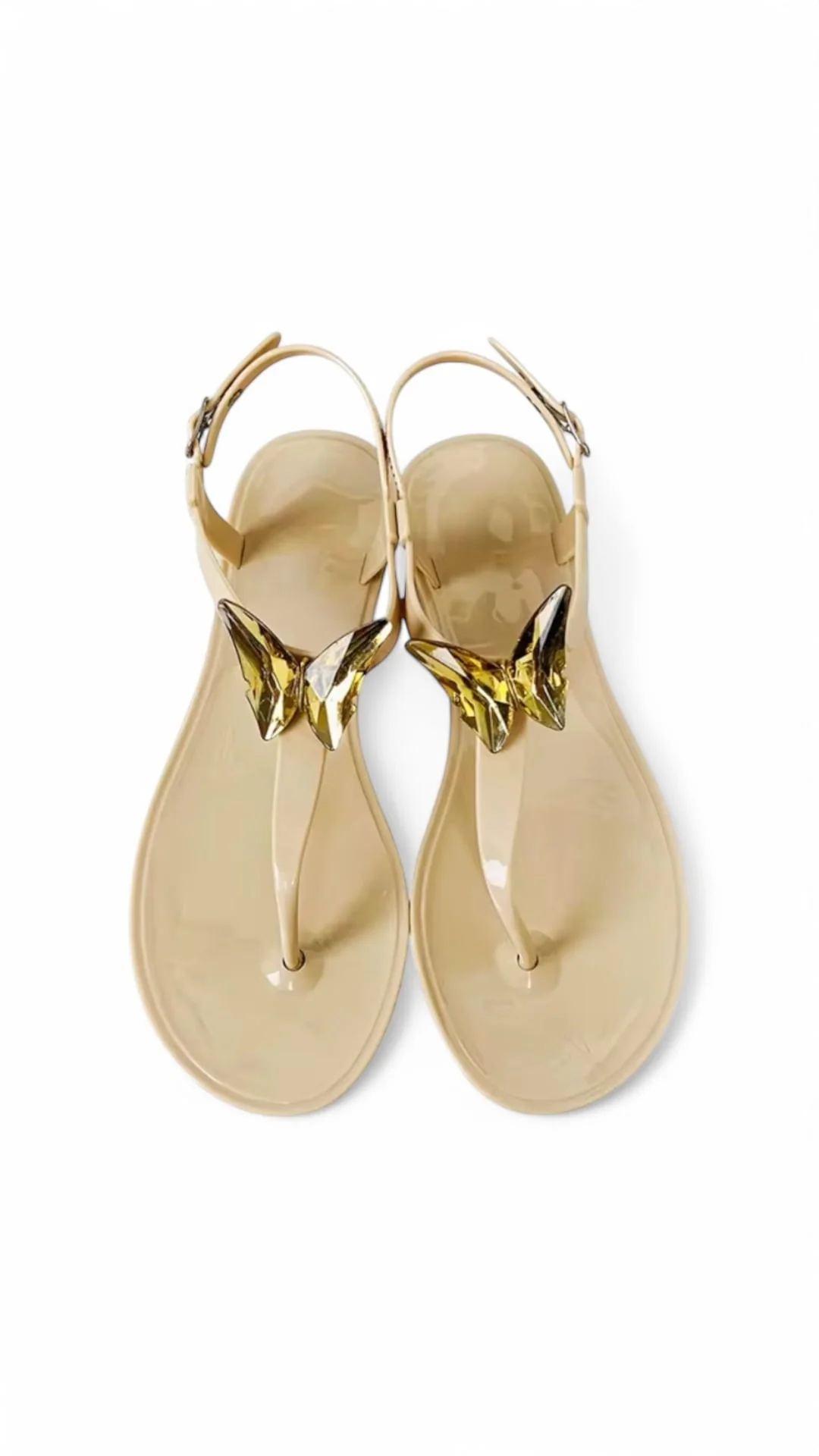 Soft ALIANA Nude Gel Beach Sandals Breathable