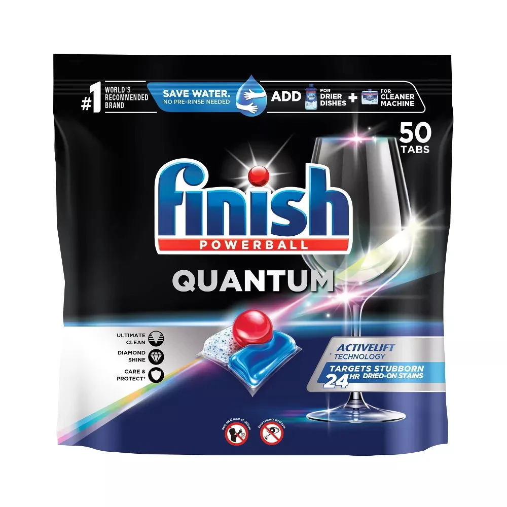 Sophisticated Finish Quantum Powerball Dishwasher Pods 50 Ea Healthy