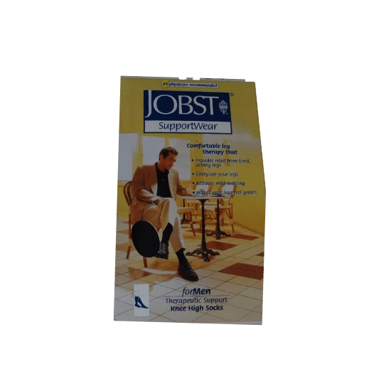 Consistent Jobst Mens Light Weight Dress Socks Compression 8-15 Mm Hg Black Large -1 Ea Genuine