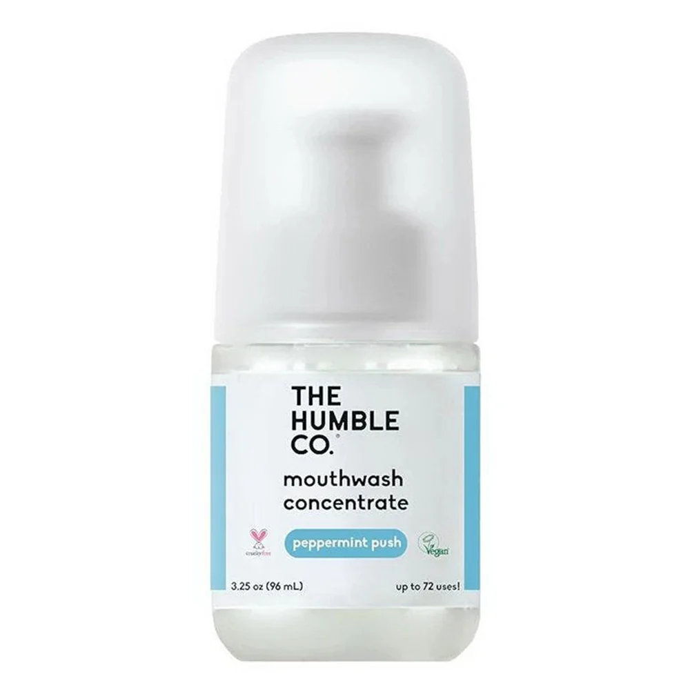 Versatile The Humble Co Peppermint Mouthwash Concentrate for Oral Health Support and Freshens Breath 3.25Oz 96ml Soft