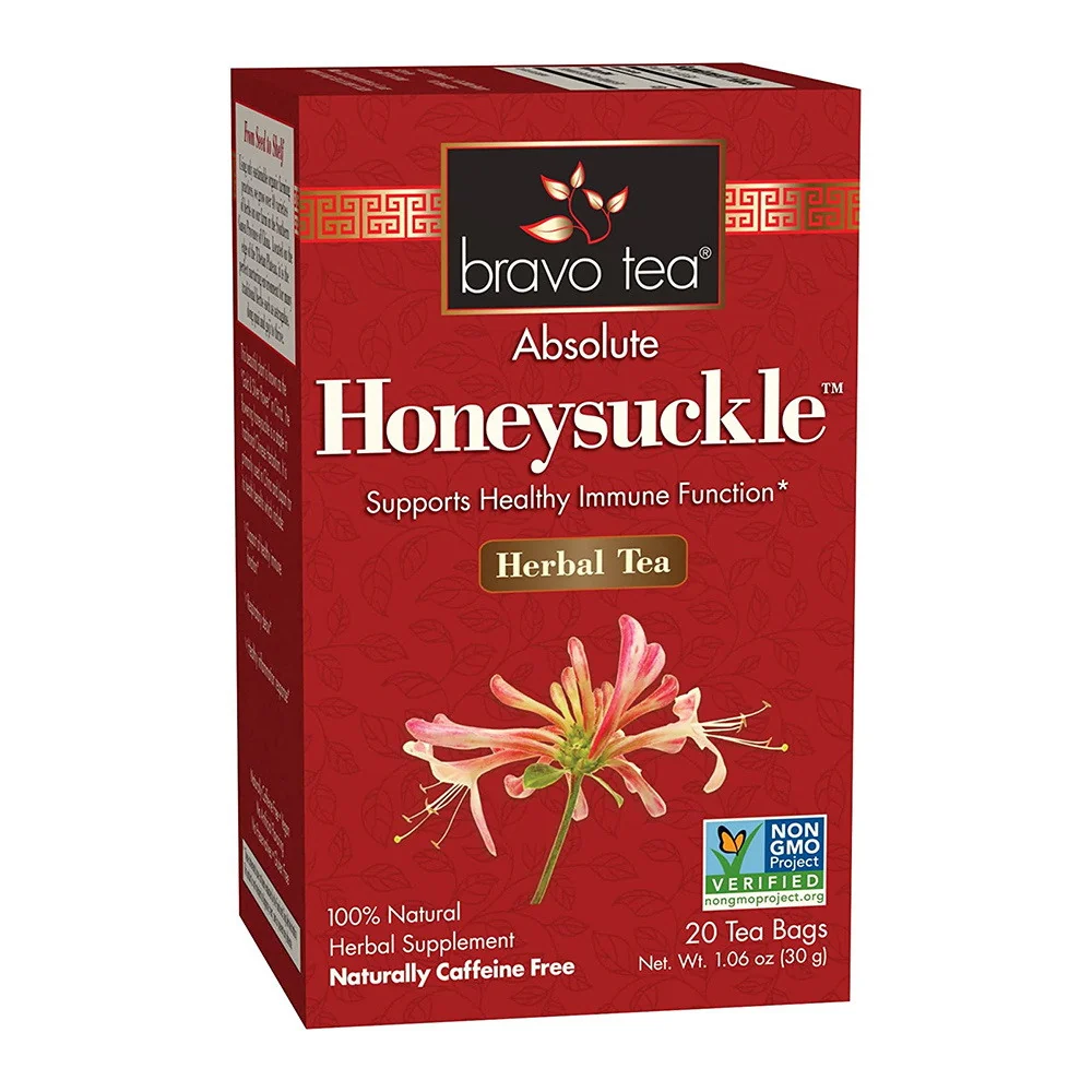 Specialty Bravo Tea Honeysuckle Caffeine Tea Bags 20 Ea Solid