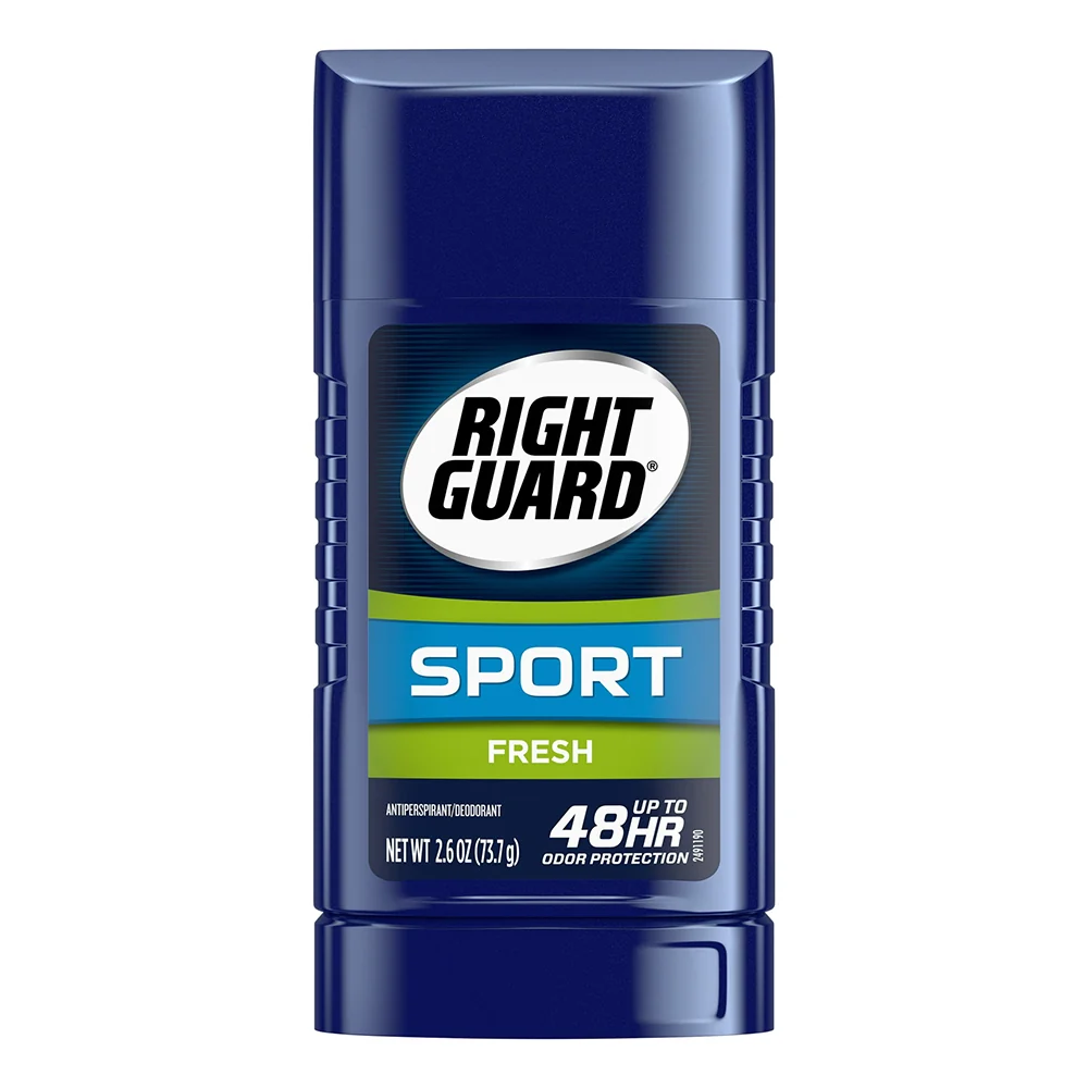 Eco-Friendly Right Guard Sport Antiperspirant Deodorant Invisible Solid Stick Fresh for Odor Protection 2.6Oz 73.7g Premium