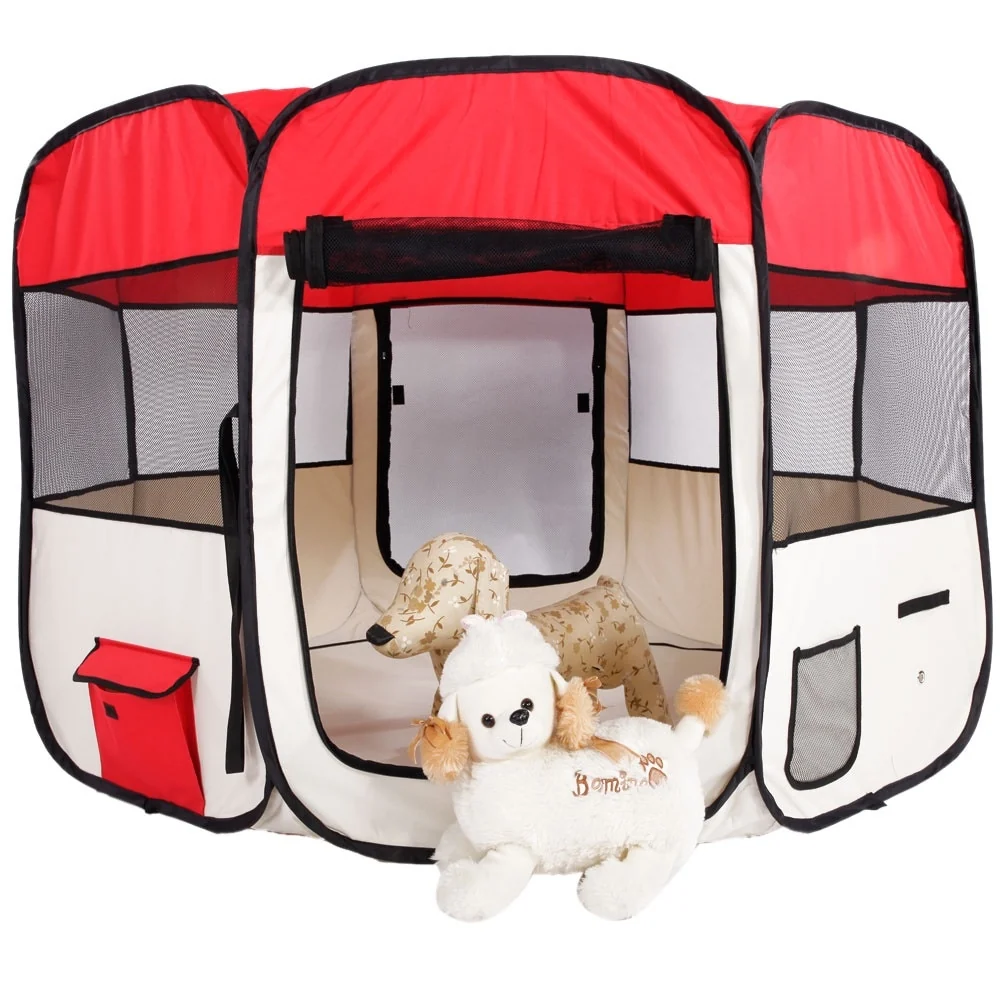 Smart Portable Indoor Dog And Cat Playpen Kennel 35 Easy-to-Use