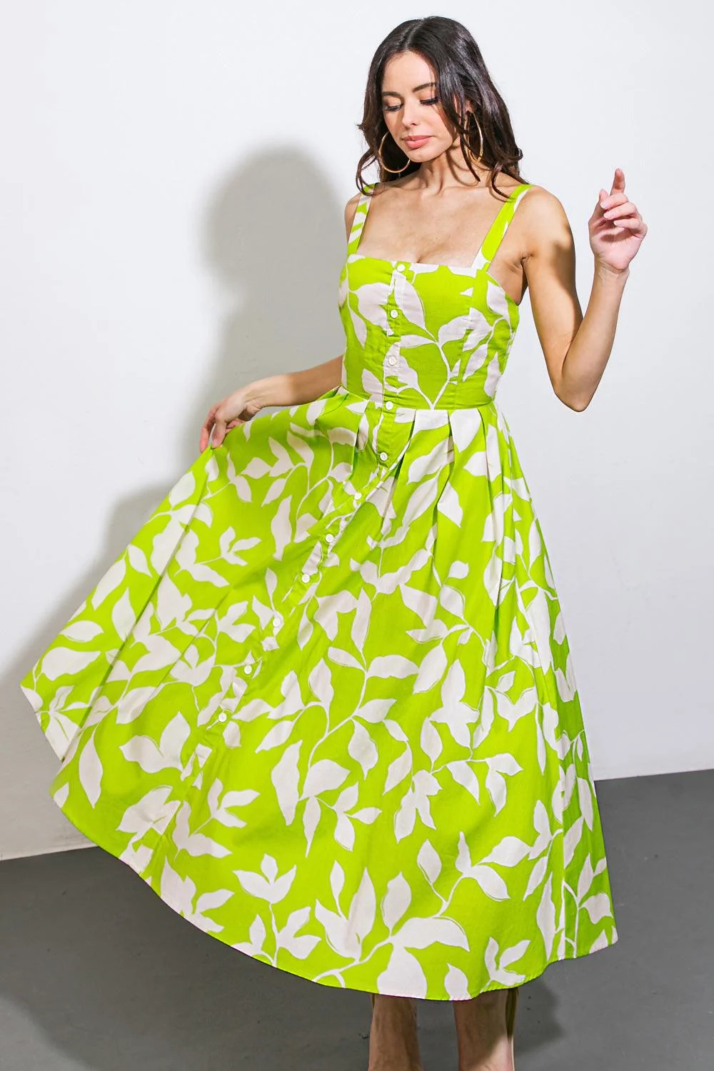 Certified A Passionate Heart Woven Midi Dress Modern