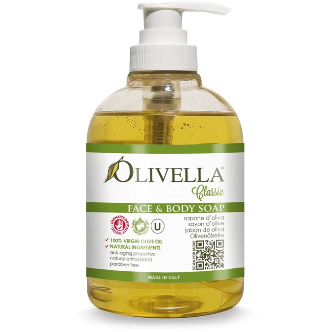 Casual Olivella Olive Virgin Oil Face And Body Liquid Soap For Sensitives Skin - 16.9 Oz Original Design