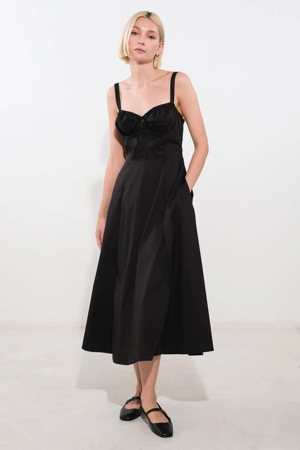 Certified Oceanic Opulence Woven Midi Dress Lightweight