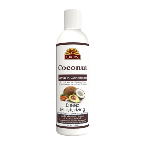 Classic Okay Coconut Oil Deep Moisturizing Leave In Hair Conditioner 8 Oz Pure
