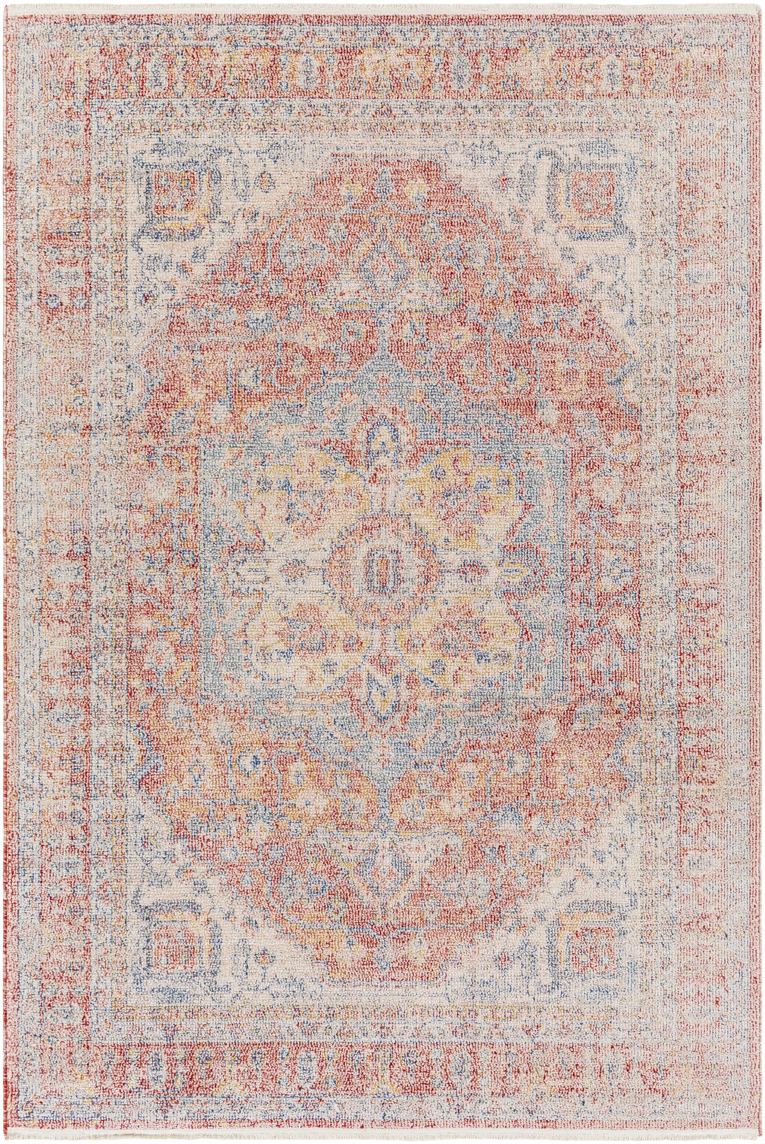 Authentic Tusa Red Area Rug - Trendy