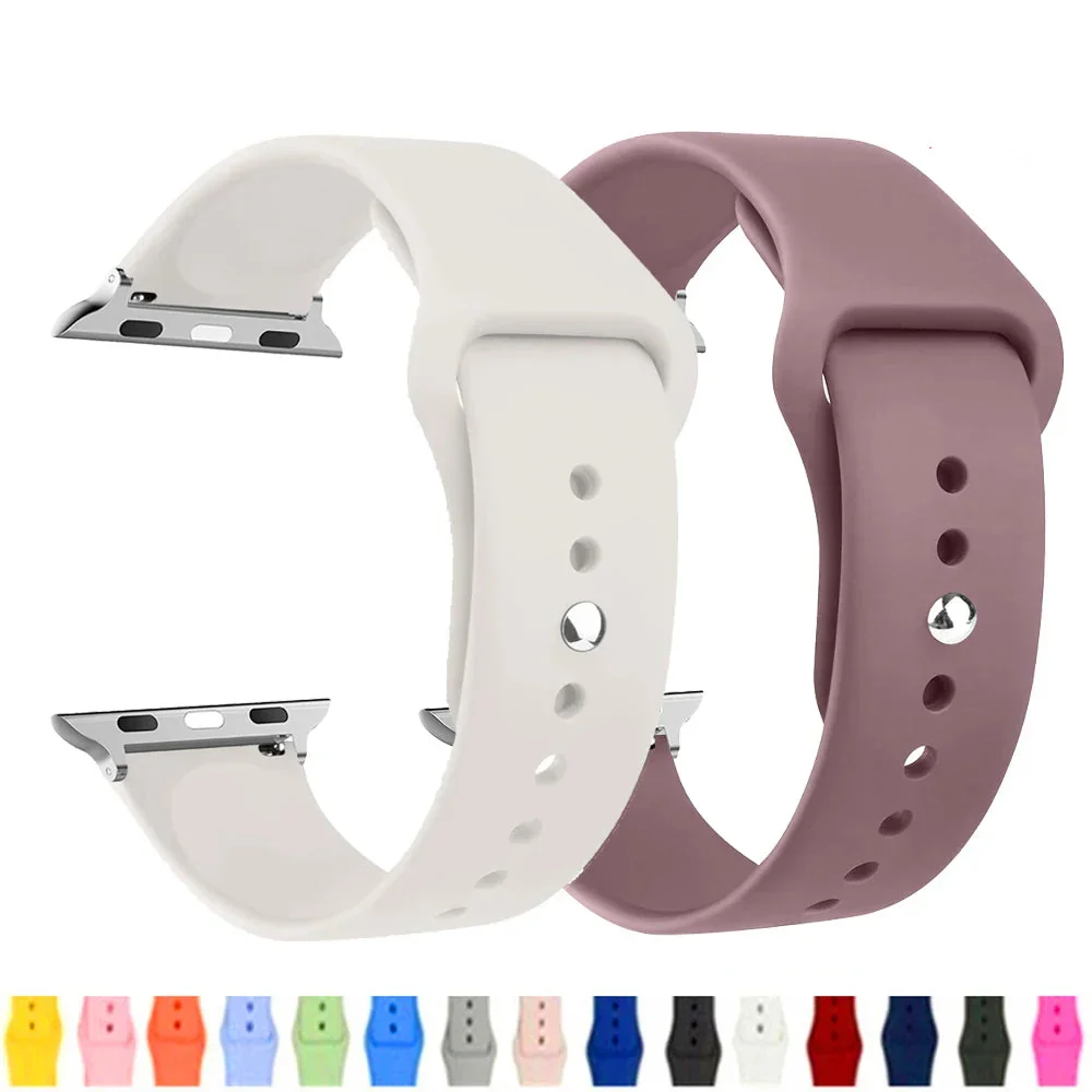 User-Friendly Apple Watch Silicone Strap - Comfortable Waterproof Band Professional