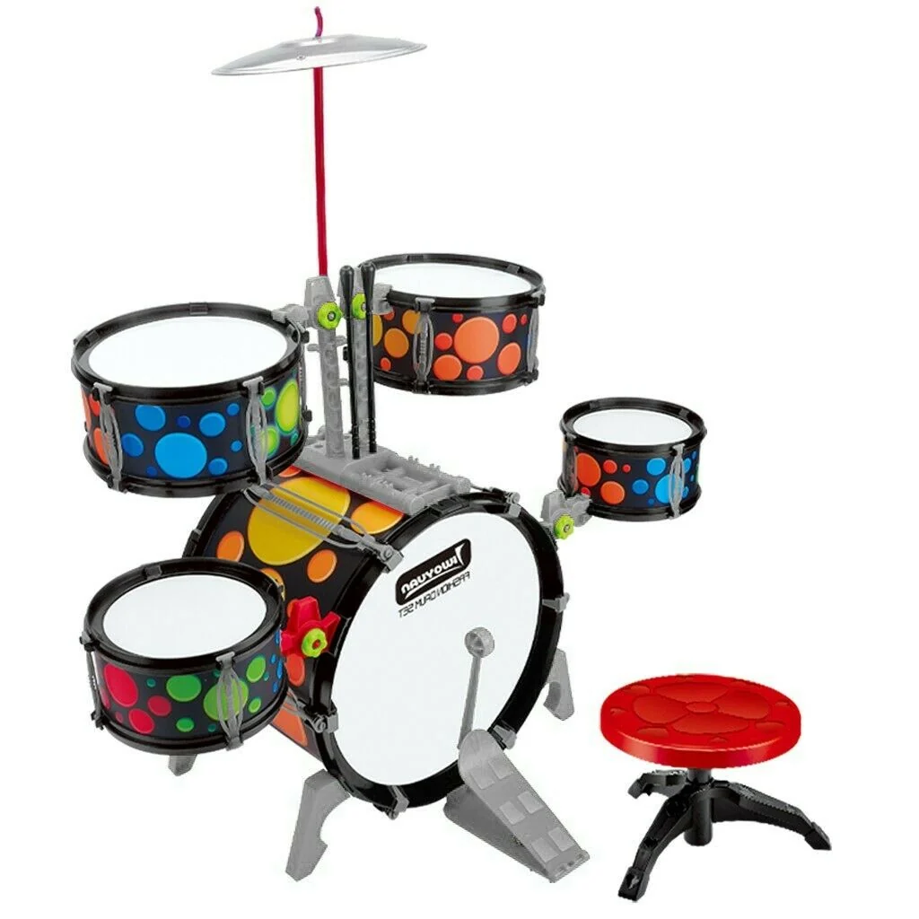 High-End Kids Junior Drum Kit Set 34in Genuine