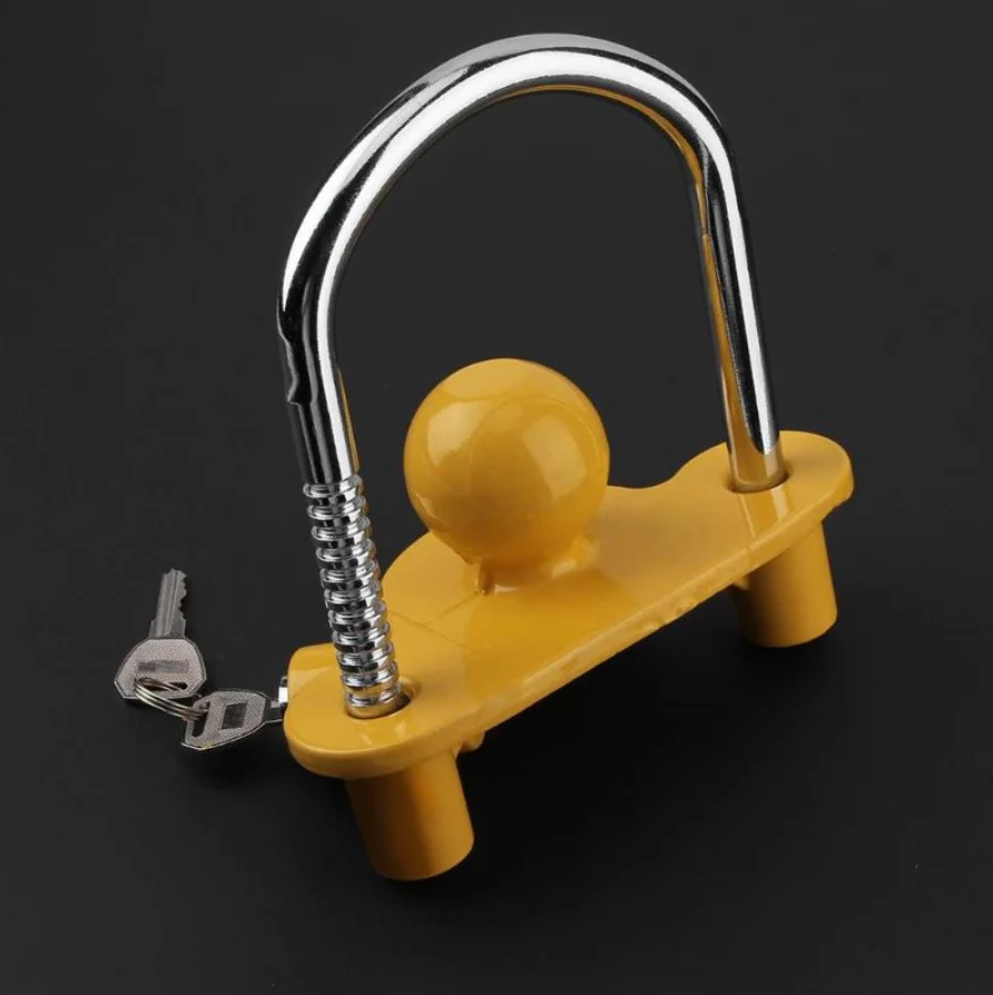 Exclusive Heavy Duty Trailer Hitch Coupling Lock Universal Natural