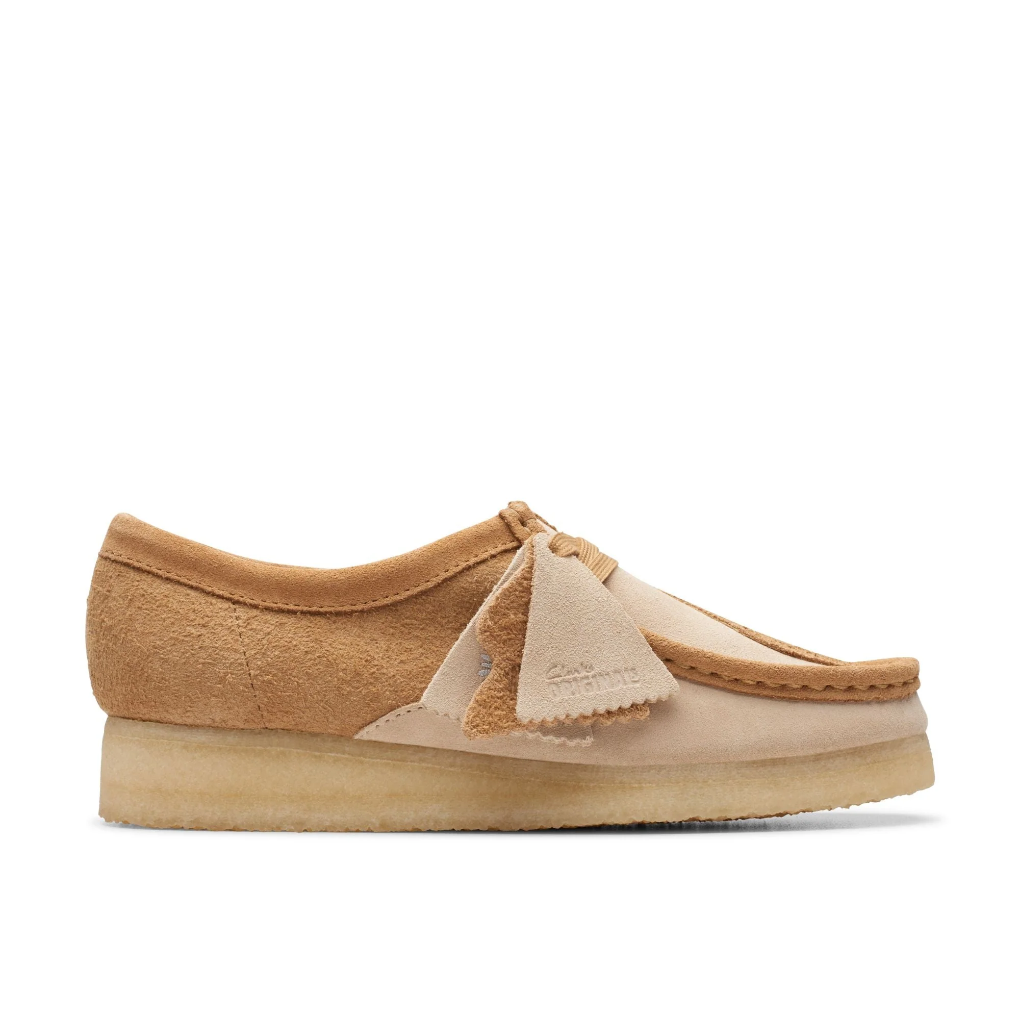 Secure Clarks Women's Wallabee Mid Tan Combi Booties Trendy