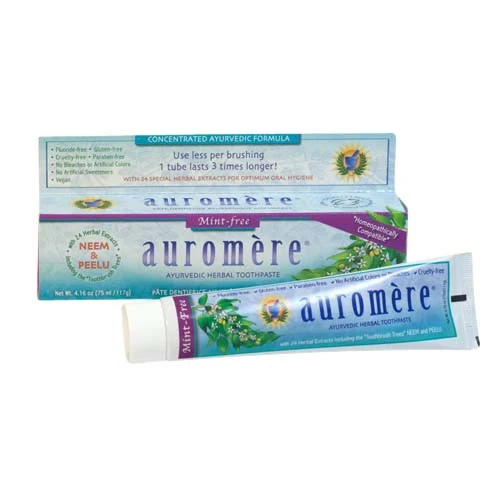 Dependable Auromere Ayurvedic Herbal Toothpaste Mint 4.16 Oz Environmentally Friendly