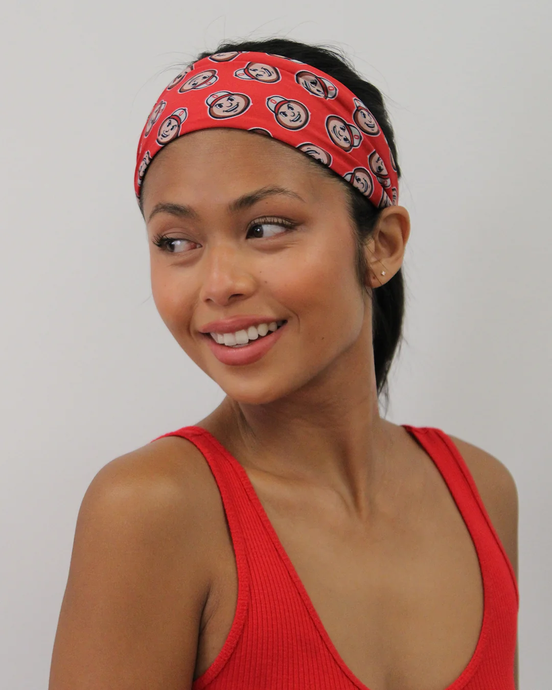 Optimized Ohio State® Brutus Scarlet - Accelerate Athletic Headband Natural