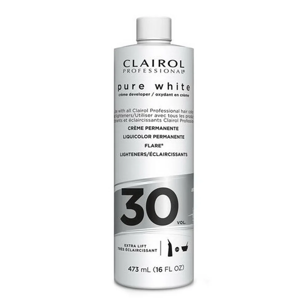 Clairol Professional Soy4plex Activator Pure White Creme Hair Color Developer Extra Lift 16 oz Reliable