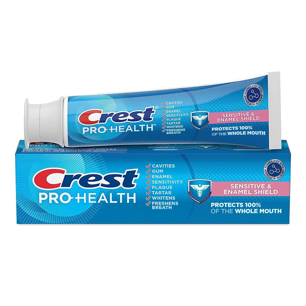 Elegant Crest Pro Health Sensitive and Enamel Shield Toothpaste 4.3 Oz Organic