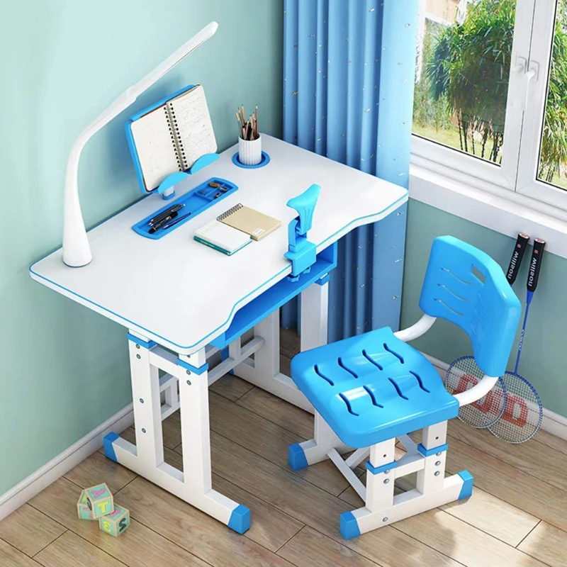 Lightweight Interactive Kids Adjustable Large Study Desk And Chair Set Reusable