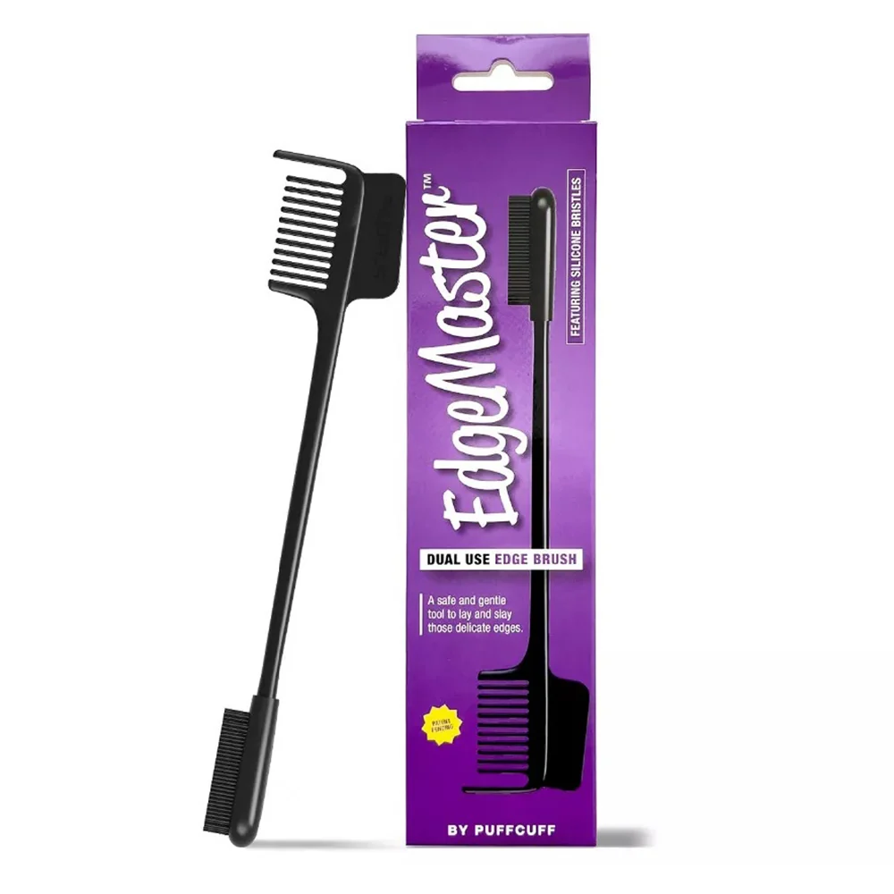 Classic Puffcuff EdgeMaster 3 in 1 Edge Brush Styling Tool for Dual Use 1Ea Fine Crafted