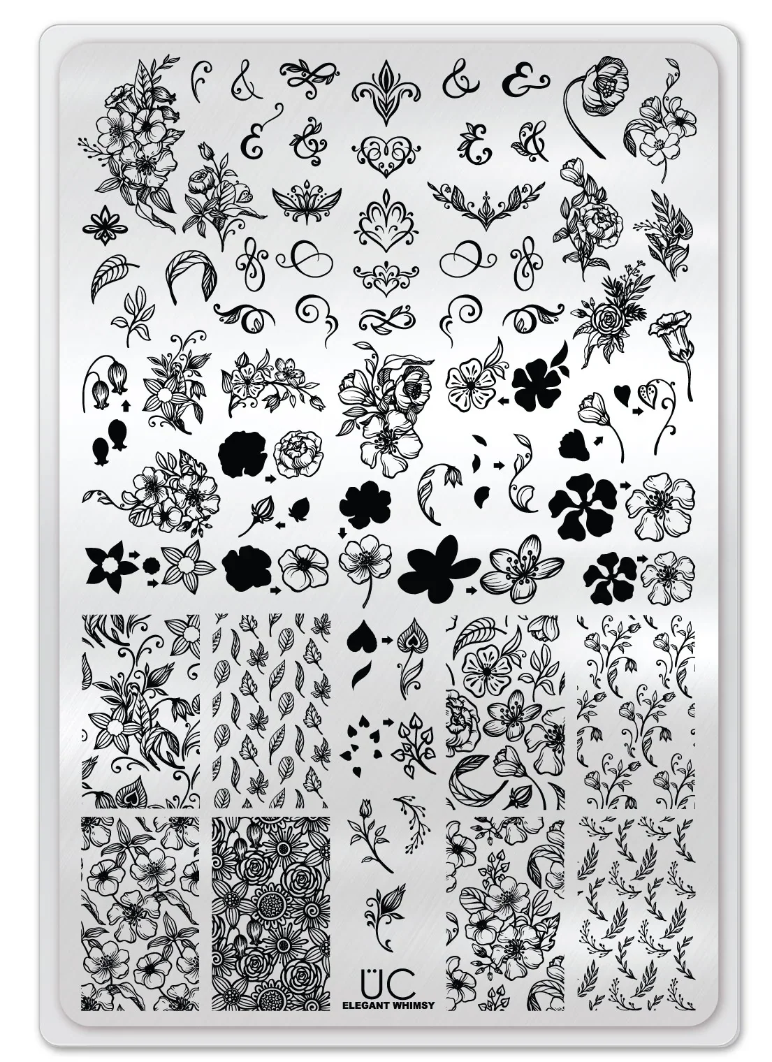 Premium Elegant Whimsy - Uber Chic Stamping Plate Unique