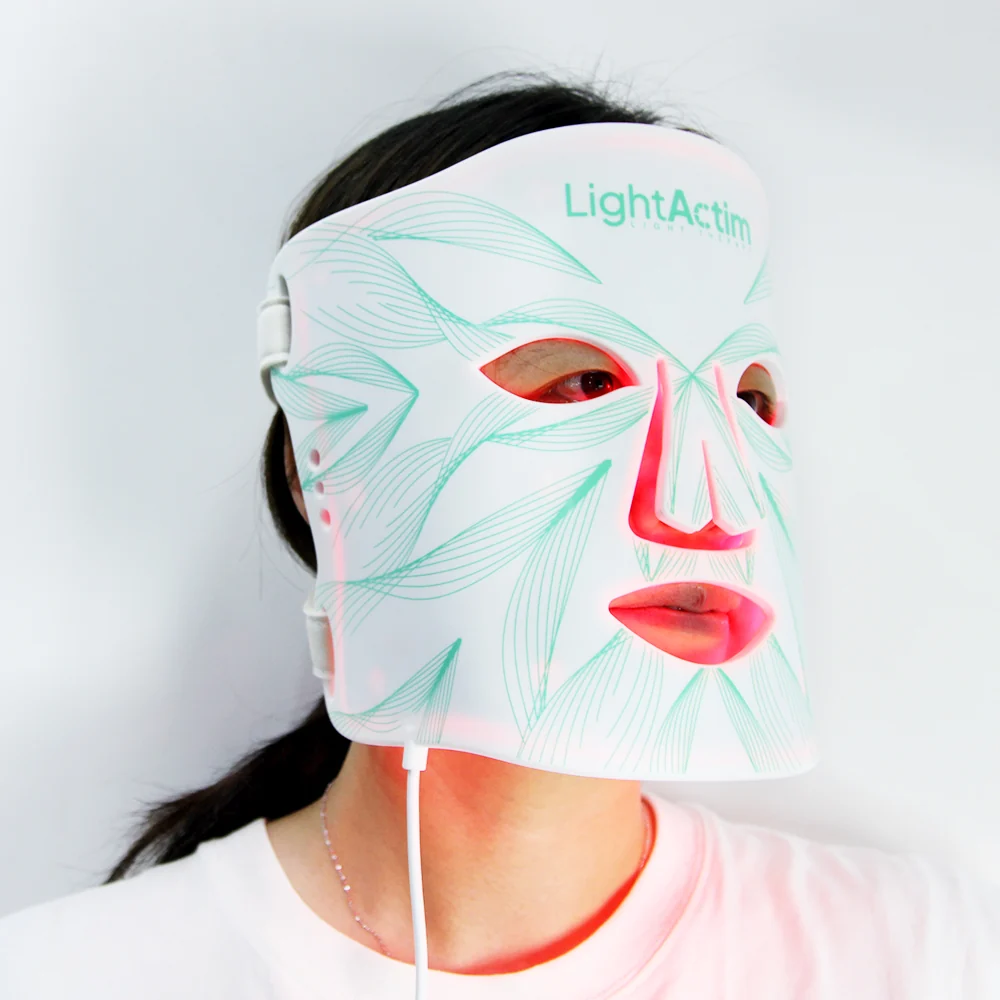 Classic LED Light Therapy Silicone Facial Mask Advanced Skincare Treatment Device Lightweight