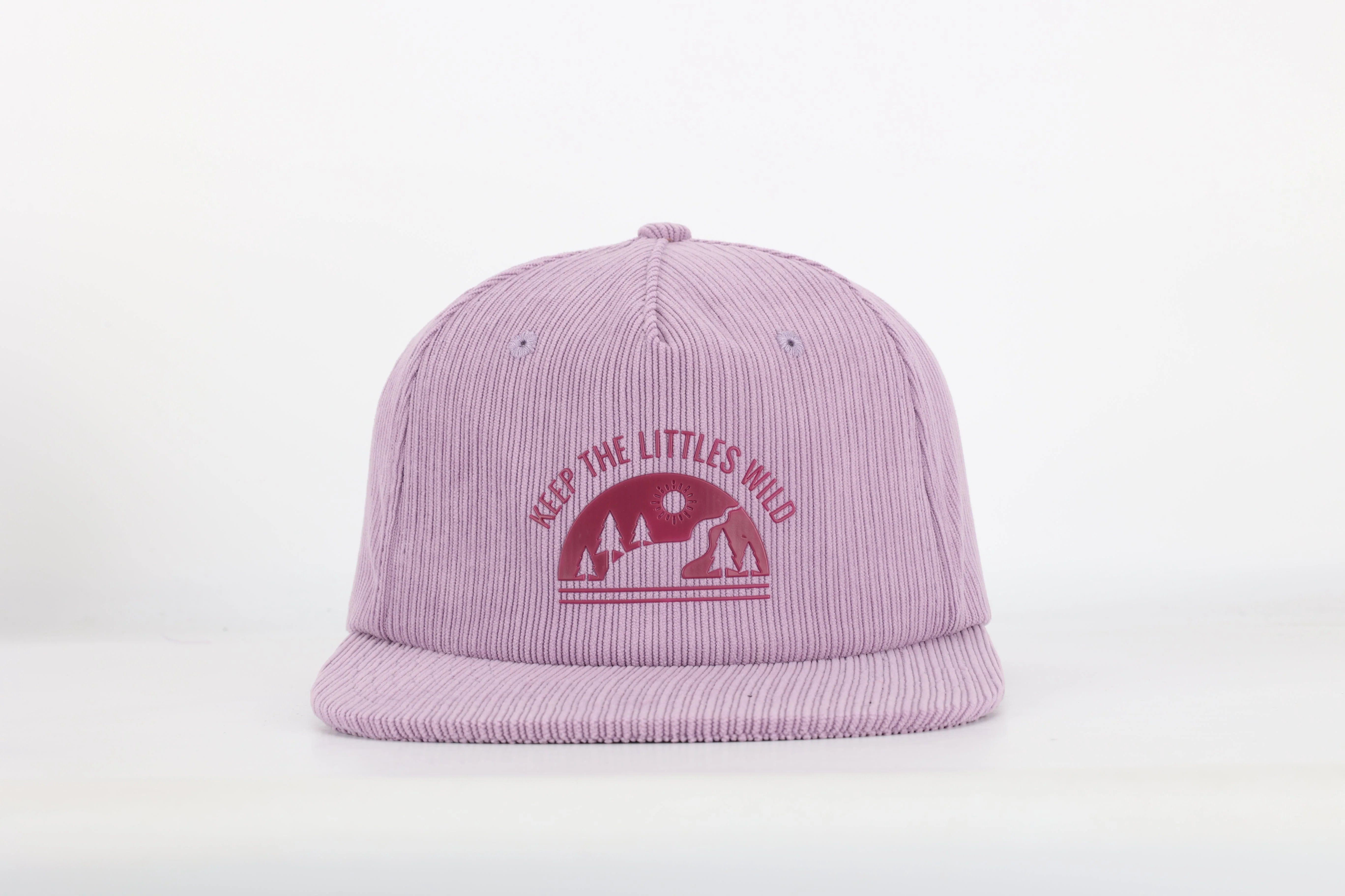 Verified Purple corduroy SnapBack hat for toddlers and youth Environmentally Friendly