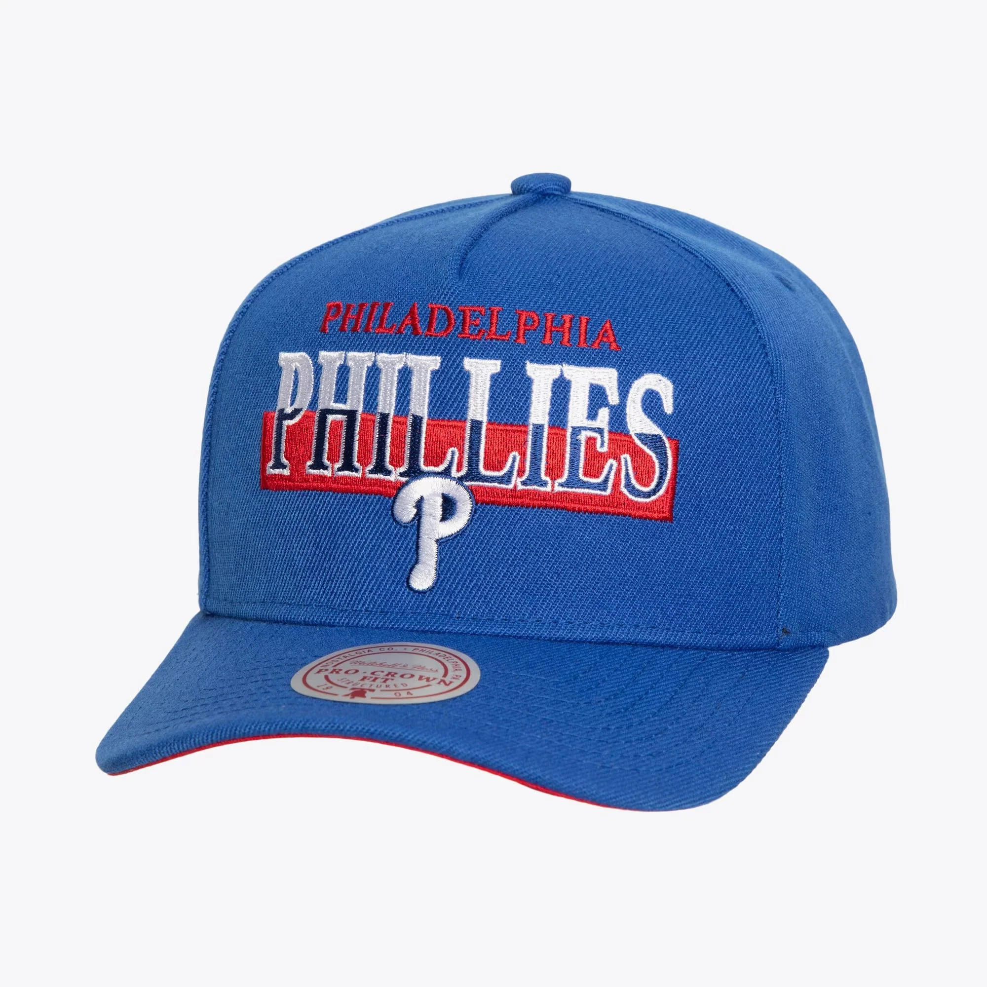 Comfortable Mitchell Ness Men's MLB Panorec Pro Snapback Phillies Powerful