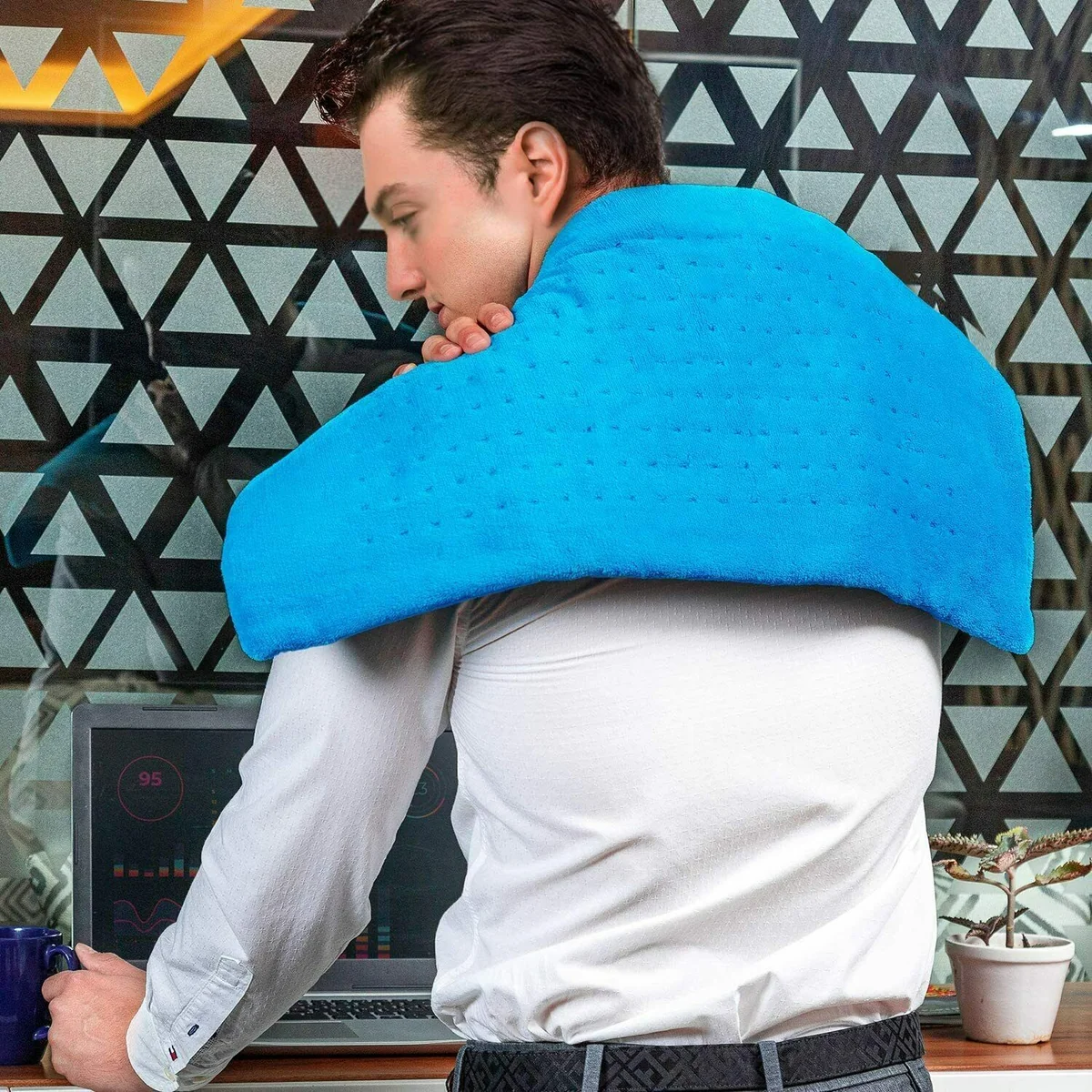 Easy-to-Use Powerful Full Coverage Neck And Shoulder Weighted Heating Pad Eco-Friendly