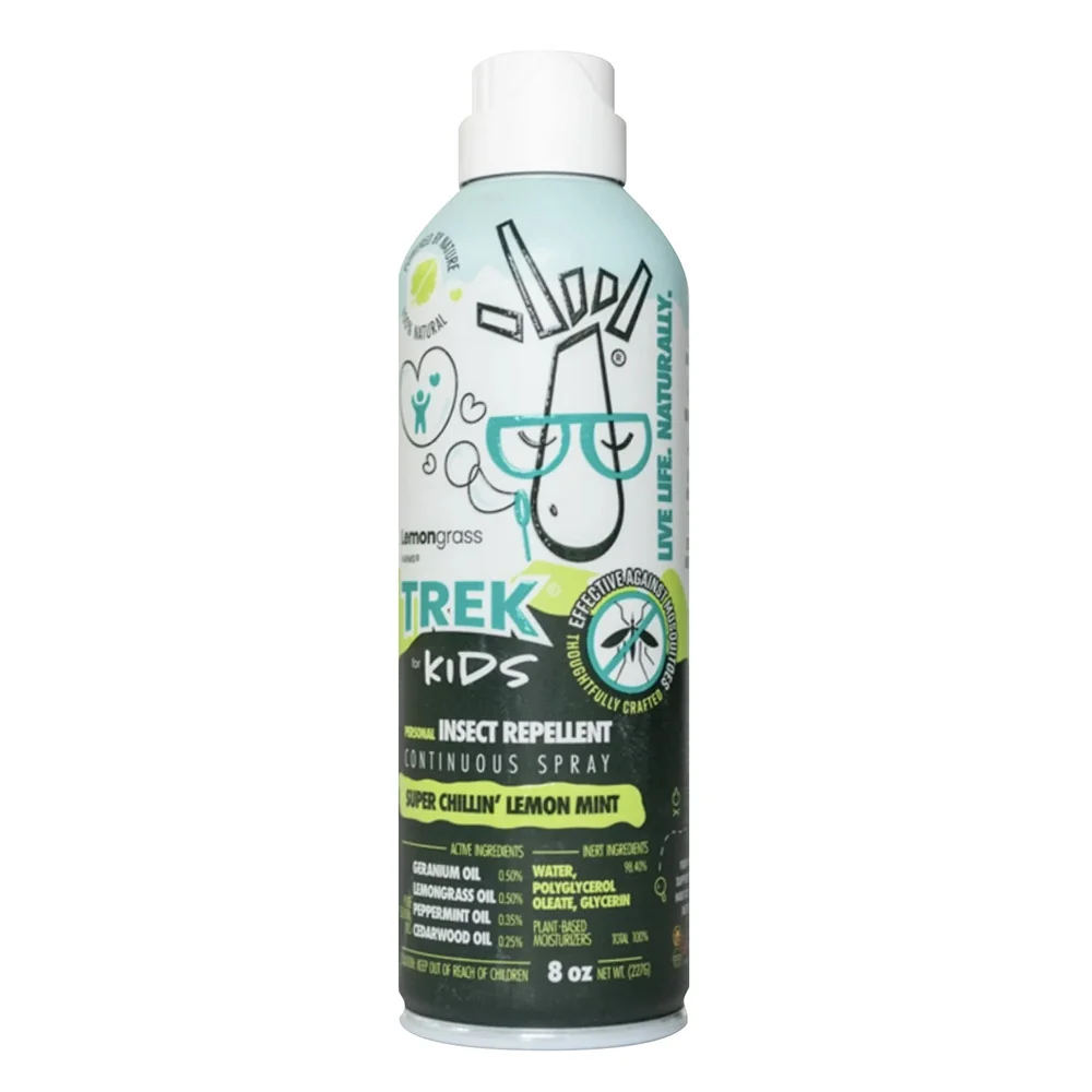 Lightweight Lemongrass Farms Trek for Kids All Natural Insect Repellent Continuous Spray 8 Oz Premium Material