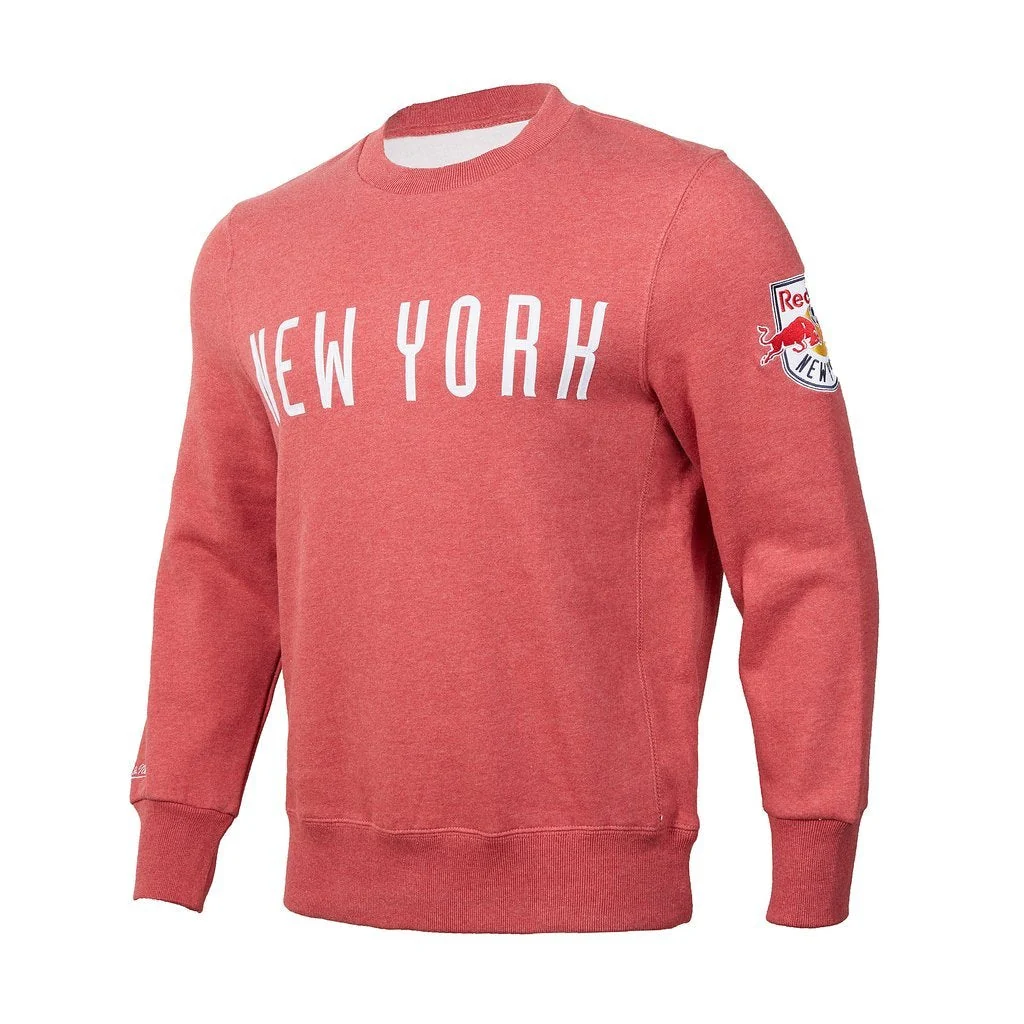 World-Class Mitchell Ness Men's Mls New York Red Bulls Playoff Win Crew Soft