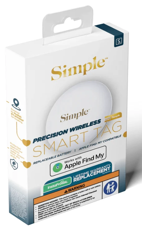 Carefully Designed Simple Smart Tag 1 Pack Tracker - Works with Apple Find My Comfortable