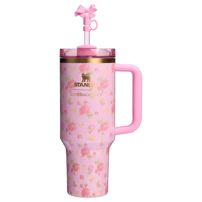 Smooth STANLEY 1913 X LOVESHACKFANCY QUENCHER TUMBLER WITH HANDLE FLOW STATE COLLECTION Consistent