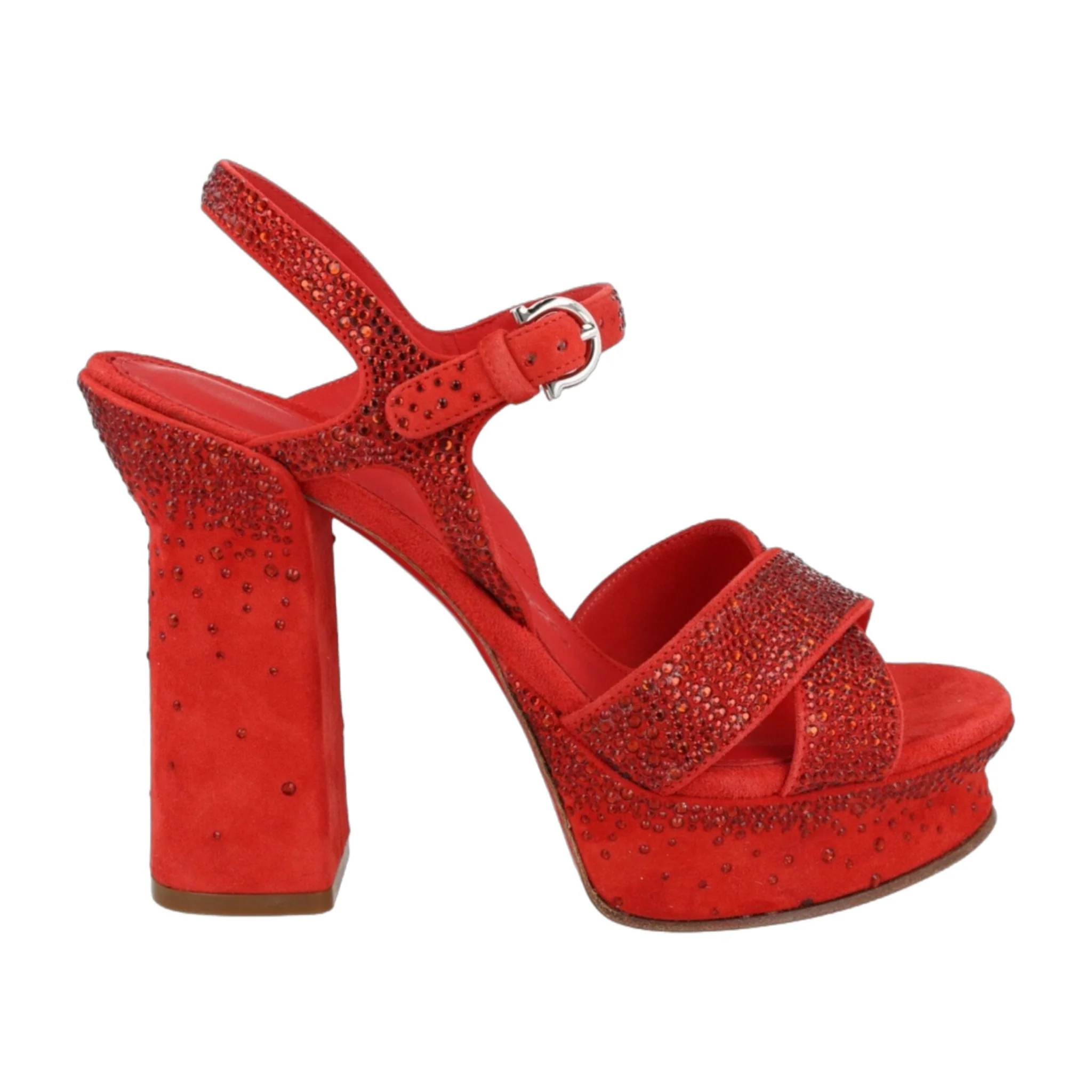 Long-Lasting Ferragamo Sonya Suede Platform Sandals Traditional