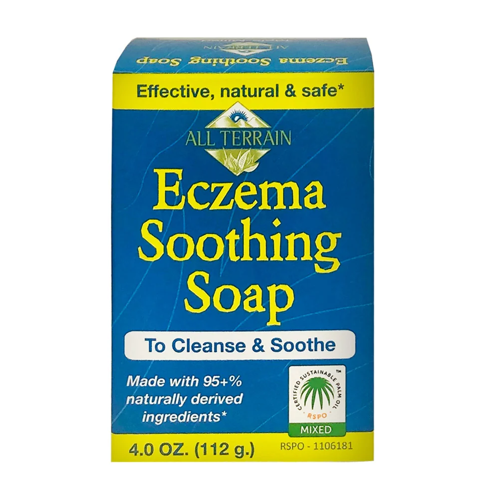Eco-Friendly All Terrain Kids Eczema Soothing Soap Bar 4 Oz Green