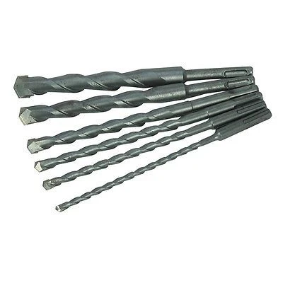 Fine Crafted 6 Piece SDS Drill Bit Set for Roto Rotary Hammer Drilling Concrete Masonry Cement Top-Quality
