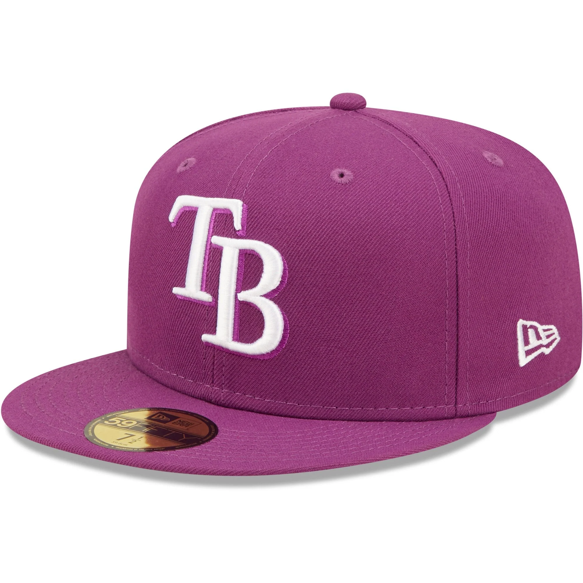 Fine New Era Men's MLB Tampa Bay Rays 5950 Fitted Grape Fast