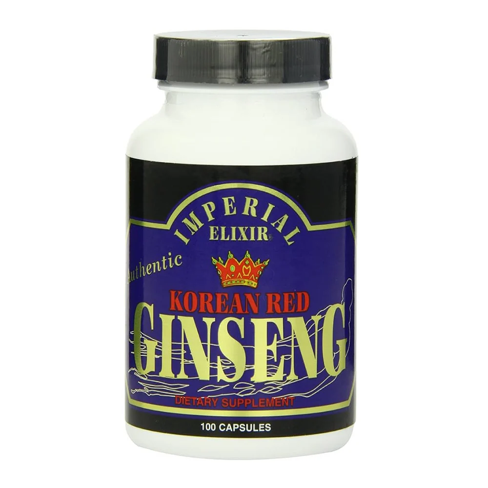 Crafted Imperial Elixir Korean Red Ginseng Capsules 100 Ea Efficient