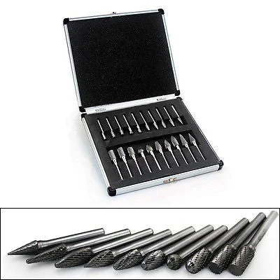 Specialty 20 Piece Rotary Carbide Tool Bit Set Next-Generation