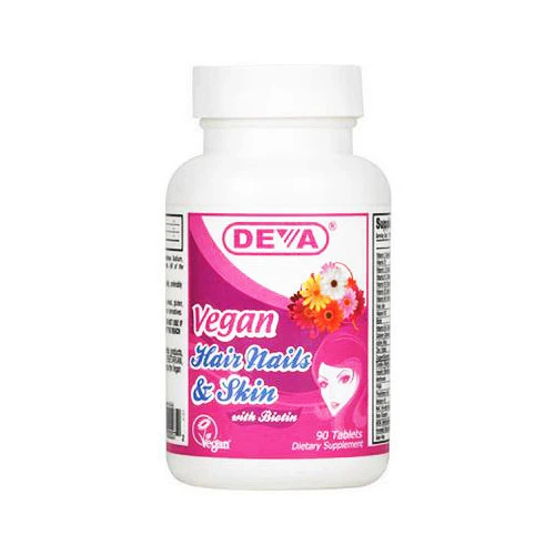 Responsible Deva Nutrition Vegan Hair Nails And Skin With Biotin Tablets - 90 Ea Smooth