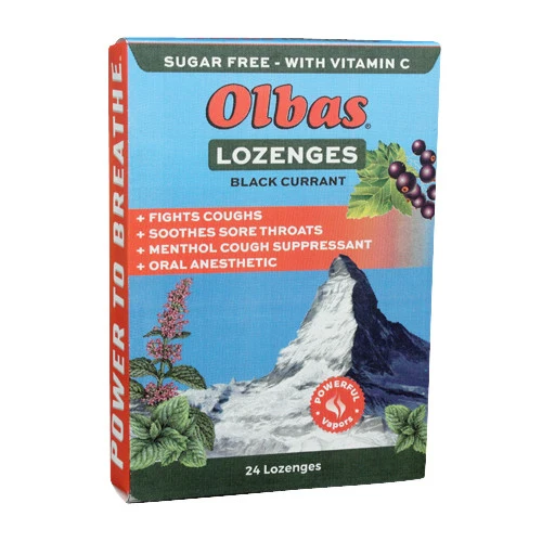 Functional Olbas Maximum Strength Sugar Cough Suppressant Lozenges Black Currant Flavor 24 Ea Easy-to-Use