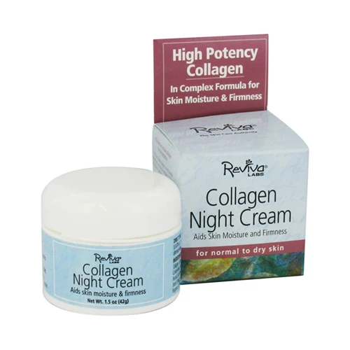 Sophisticated Reviva Labs Collagen Night Cream For Hydrating For Normal To Dry Skin - 1.5 Oz Official