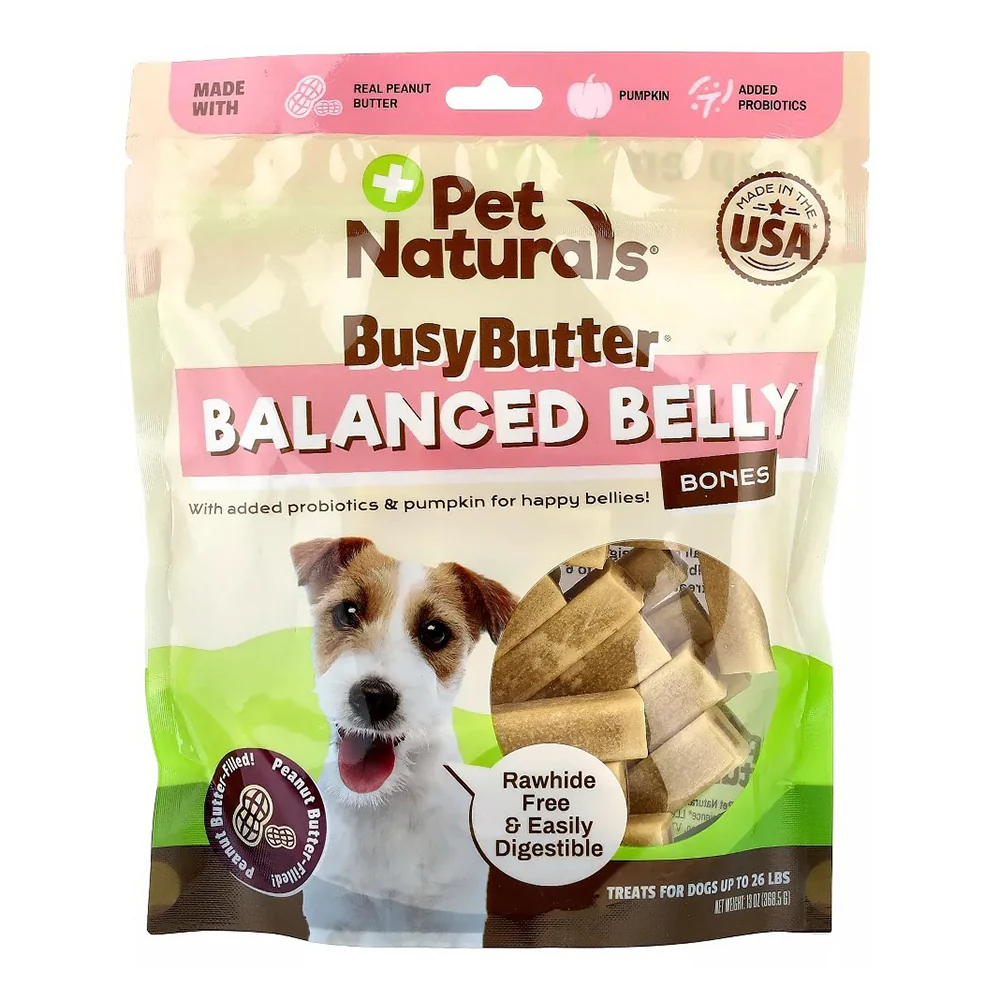 Green Pet Naturals BusyButter Balanced Belly Bones Small Dogs 13Oz 368.5g First-Class